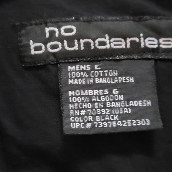 Motorsports Black Button Down Shirt Large - Picture 3 of 4